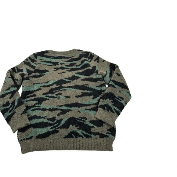 Barefoot Dreams Camouflage Sweater - Green and Black - Picture 3 of 9